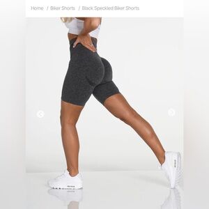 NVGTN Black Speckled Biker Shorts Size Small